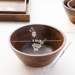 Bol de Ensalada de Madera de Mango Bella, Ecológico, Duradero, para Servir y Mezclar en la Cocina, Suministro al por Mayor para Exportación - Product Image 2