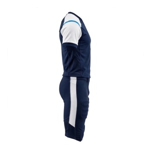 Conjunto de Uniforme de Fútbol Americano Azul Rey y Blanco para Hombre, Cuello en V, Sin Mangas, Ajustado, Transpirable, de Poliéster, para Todas las Temporadas - Product Image 4