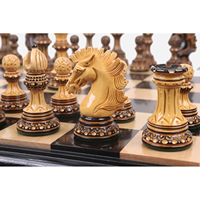 Jeu d'échecs en bois imprimé à la main avec sérigraphie, pièces d'échecs en bois pour la maison, le bureau, la salle de jeux et l'affichage sur table