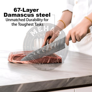 Cuchillos de Damasco de Alta Resistencia Recién Llegados, Hechos en Pakistán, Cuchillos de Damasco de 67 Capas - Product Image 3