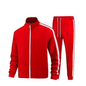 Ensemble de survêtement respirant de haute qualité pour homme, avec taille élastique, poches cargo, en jersey, en molleton technique, personnalisable avec logo, idéal pour l'automne - Product Image 1