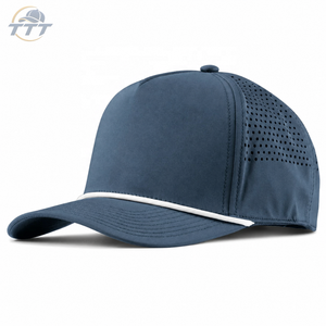 Fabricante de Gorras de Golf Personalizadas en Vietnam, Gorra de Golf de Poliéster Transpirable e Impermeable con Corte Láser, Logotipo Bordado, OEM, ODM - Product Image 4