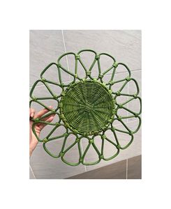 Plato de Ratán Natural Hecho a Mano, Mantel Individual Tejido, Decoración de Mesa para Bodas y Restaurantes - Product Image 1