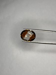 Topacio Marrón Natural Bio Color, Corte Ovalado Facetado, Gema para Joyería - Product Image 2