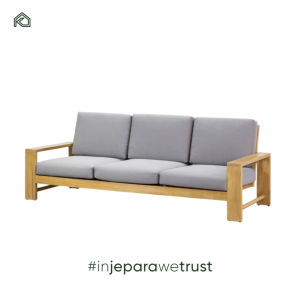 ชุดโซฟาไม้สักหรูหราทันสมัย ทนทานต่อน้ำ ดีไซน์สไตล์ญี่ปุ่น-นอร์ดิก สำหรับห้องนั่งเล่นและพื้นที่รับประทานอาหารกลางแจ้ง - ดูตะ - Product Image 1