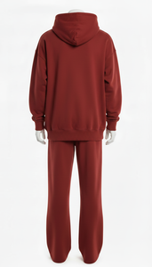 Conjunto Deportivo Personalizado de Felpa de Algodón, Tejido Suave, Cálido y Transpirable, Ajuste Cómodo, Ropa Casual Diaria, Sudadera con Capucha y Pantalones Deportivos Unisex - Product Image 4