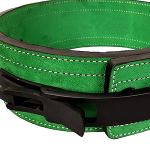 Ceinture de musculation unisexe 2026 en cuir de vachette respirante, réglable, antidérapante, avec logo personnalisé et boucle à levier pour une protection professionnelle - Product Image 6
