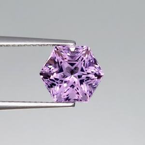 Ametista natural hexagonal de corte personalizado, piedra preciosa suelta, cristal púrpura para joyería - Product Image 2