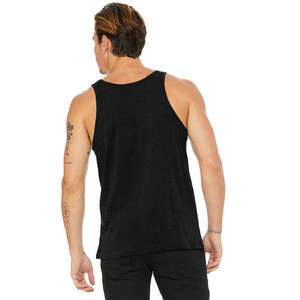 Camiseta Deportiva BELLA+CANVAS Unisex de Punto, 100% Algodón, Transpirable, Azul, para Gimnasio, con Logotipo Personalizado, para Fisicoculturismo y Running, 180g - Product Image 3