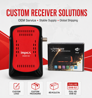 Décodeur satellite CKZX personnalisé Full HD DVB-S2 H.265 avec USB PVR HDMI Mini AV