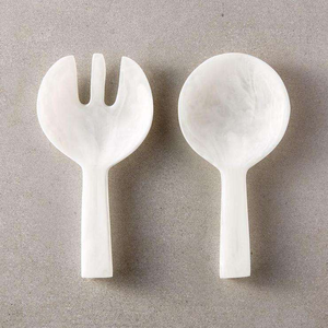 Latest Indian Handmade Eco-Friendly Resin Salad Server <b>Set</b> Multi-Purpose Dishwasher/<b>Microwave</b>/Oven Safe American Design Tools - Product Image 3