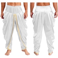 Pantalon Dhoti en satin pour homme Pantalon décontracté pour les vacances Fête à thème Tenue quotidienne décontractée Mariages Plage Maison Fête à thème Événements