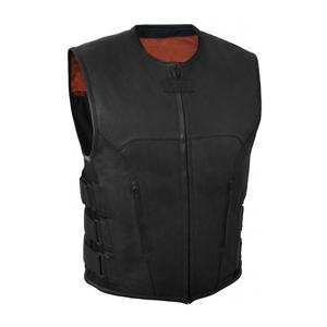 Chaleco de cuero con diseño clásico para hombre, chaleco masculino de alta calidad, disponible en colores personalizados, venta al por mayor - Product Image 5