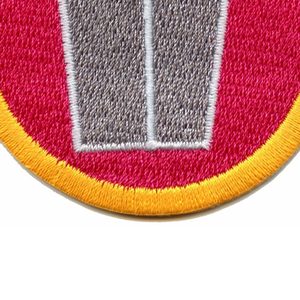 Handmade Chenille Embroidered Patch with Red Background Yellow Border Sew-On Design for Clothing <b>Hats</b> Bags-Includes Gift <b>Box</b> - Product Image 5