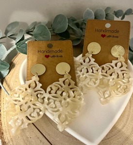 Simple Elegance <b>Resin</b> Earrings Minimalist <b>Resin</b> Earrings <b>Clear</b> Style <b>Resin</b> Earrings Wholesale Factory Price Item Use <b>Resin</b> - Product Image 3