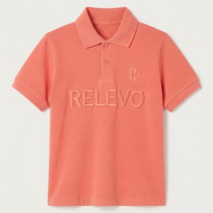 Camiseta Polo de Manga Corta para Hombre RELEVO, Corte Regular, Diseño Casual con Letras en la Parte Delantera, Color - Product Image 1