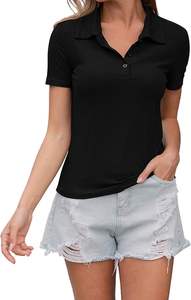 Camiseta Polo de Algodón 220Gsm para Mujer, Diseño de Bordado Personalizado, Corte Ajustado, Manga Corta, Camisetas Publicitarias, Polo de Tenis - Product Image 6