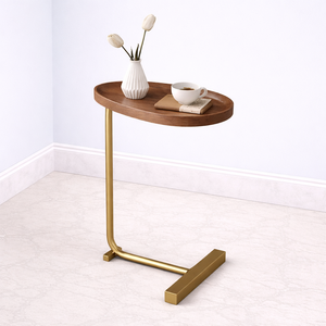 โต๊ะบาร์อะลูมิเนียมหล่อขึ้นรูปทรงรี ดีไซน์กะทัดรัด ฐานแบบคานยื่น ประหยัดพื้นที่ ทนทาน สวยงาม เหมาะสำหรับตกแต่งห้องนั่งเล่น - Product Image 1