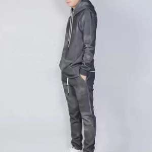 Ensemble de survêtement style nouveau, effet délavé soleil, avec sweat à capuche et pantalon de survêtement, imprimé graphique DTF, délavage acide, en promotion - Product Image 6