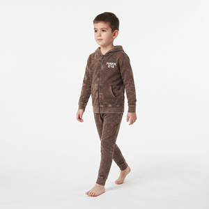 Conjunto de Sudadera con Capucha y Pantalón de Chándal de Algodón Grueso Lavado al Ácido para Niños 2026 de Alta Calidad, con Cremallera Completa, Logotipo Personalizado, Venta al por Mayor - Product Image 3