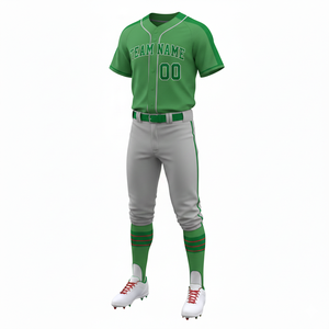 Uniforme de Béisbol Personalizado 100% Poliéster Transpirable, Camiseta y Pantalón de Alta Calidad, Impresión Sublimada, Secado Rápido, Cuello en V, Ropa Deportiva - Product Image 4