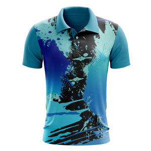 Polo de Golf de Secado Rápido con Logotipo Personalizado de Diseño OEM, 88% Poliéster, 12% Elastano, para Hombre, Sublimación, Camisetas Polo para Hombre - Product Image 3
