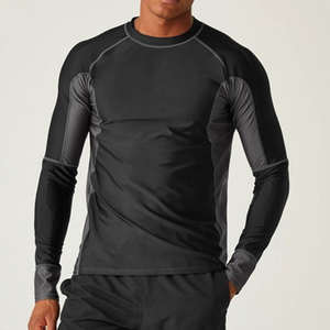 Rashguard de compresión de manga larga transpirable, de secado rápido y ecológico para Jiu Jitsu BJJ, para hombre, sin GI, MMA, servicio OEM, personalizado - Product Image 4