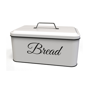 <b>Feed</b> Storage <b>Bin</b> Rectangle <b>Metal</b> Enameled Airtight Lid Kitchen Use Vintage Design - Product Image 5