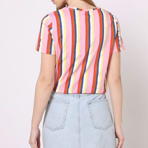 Prix bas, coton, prix de gros direct usine, vêtements pour femmes, crop top, t-shirt, meilleur prix, crop top pour femmes, t-shirt pour femmes en ligne - Product Image 2