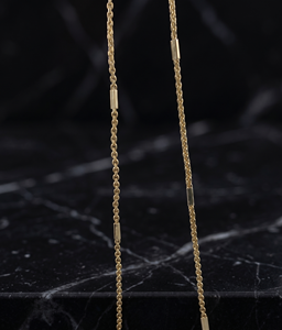 DIVYORO Cadena clásica chapada en oro de 22 quilates para mujer - Product Image 2