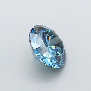 Diamant CVD créé en laboratoire, taille ronde, couleur bleu vif fantaisie, clarté VS1, polissage excellent, qualité supérieure, pierre non montée pour bague. - Product Image 4