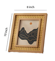Marco de Fotos de Ratán Tejido a Mano, Decoración de Habitación, Marco de Fotos Estético, Se Aceptan Pedidos OEM y ODM, Hecho en India, Mayorista de Gifty Craft