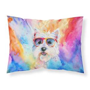 Westie Hippie Dawg Standard décoratif oeuvre taie d'oreiller léger et Super doux facile d'entretien housses de coussin - Product Image 1