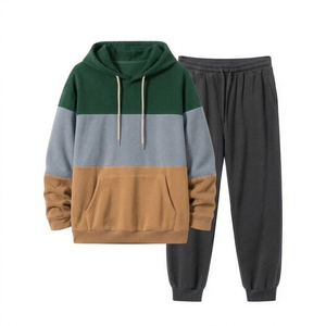 Ensemble Sportif Unisexe Tricoté Respirant Effet Délavé Automne/Hiver 2026 – Hoodie Imprimé et Pantalon Chaud Décontracté Personnalisable - Product Image 3