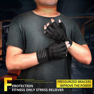 Gants de musculation confortables et respirants, demi-doigts, avec sangle de poignet rembourrée, antidérapants, pour l'entraînement et le fitness - Product Image 4
