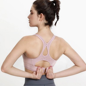 High Quality Gym Workout Adjustable <b>Strap</b> Sports <b>Bra</b> For Women Designer Custom Nylon Spandex Fitness Yoga Sports <b>Bra</b> - Product Image 6