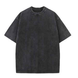 เสื้อยืดคอตตอน 100% สกรีนโลโก้ตามสั่ง ราคาส่ง ทรงโอเวอร์ไซส์ ระบายอากาศได้ดี สไตล์วินเทจ - Product Image 5