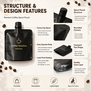 Sacchetto Riutilizzabile da 30ml con Beccuccio per Caffè Espresso, Piccola Busta Portatile per Concentrato di Caffè - Product Image 3