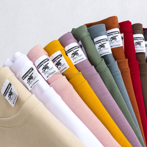 T-shirt surdimensionné unisexe de qualité la plus récente 280 grammes T-shirt personnalisable de couleur unie de poids lourd - Product Image 1