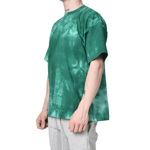 Camiseta de Manga Corta para Hombre, de Alta Calidad, Estilo Casual, Lavado Ácido, Personalizada, Slim Fit, Tie Dye - Product Image 4