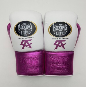 ถุงมือชกมวยออนไลน์แบบผูกเชือก รุ่น No Boxing No Life หนังแท้ กันน้ำ กันลื่น สำหรับฝึกซ้อม CP-BG-92 - Product Image 4