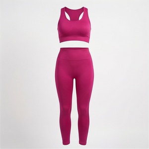 Conjunto de Yoga sin Costuras de Secado Rápido para Mujer, Sujetador Deportivo Reversible, Leggings Transpirables, Ropa Deportiva, Color Personalizado - Product Image 1