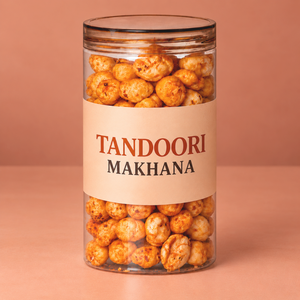 Makhana Tandoori, noix de renard grillées |   Collation saine croustillante et épicée |   Namkeen indien riche en fibres et en protéines |   Graines de lotus en gros - Product Image 1