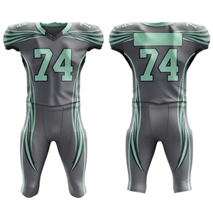 Maillot de football américain unisexe personnalisé avec numéro en twill, combo respirant à manches courtes imprimé pour l'hiver - Product Image 3