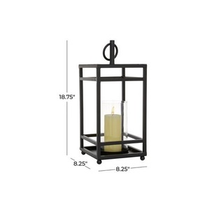 Lanterne à bougie en métal, accessoire de luxe pour la maison, conçue pour la présentation de bougies décoratives et la décoration intérieure sophistiquée - Product Image 1