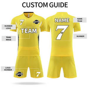 Una fábrica OEM ofrece uniformes de fútbol de poliéster sublimados personalizados con etiqueta privada para fabricantes minoristas de artículos deportivos a nivel mundial. - Product Image 3