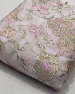 Tela de bordado malté, tela textil personalizada de lujo, tela de red, tela de organza para prendas de moda, venta al por mayor, exportación, suministro global - Product Image 5