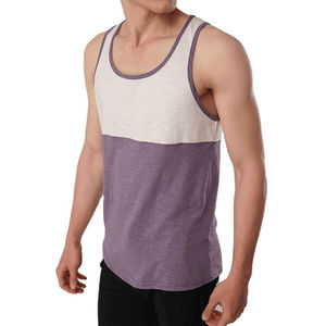 Débardeurs unisexes à séchage rapide en polyester/coton, couleur personnalisée, respirants, tricotés, vêtements de sport, design imprimé sur mesure, vêtements en gros - Product Image 3