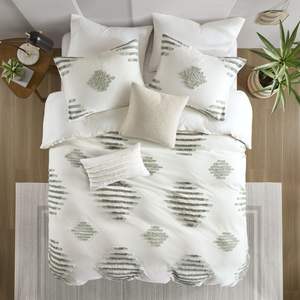 Set di copripiumino in ciniglia misto cotone 3 pezzi - Product Image 3