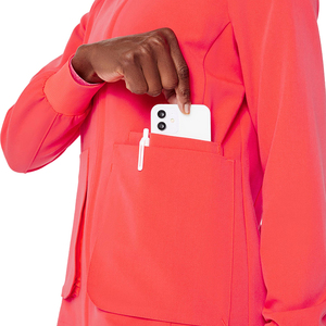 Custom Medical Doctor Zipper <b>Scrubs</b> Jacket Women Long Sleeve Ladies Doctor Hospital Wear Zip up <b>Scrubs</b> Jacket - Product Image 5